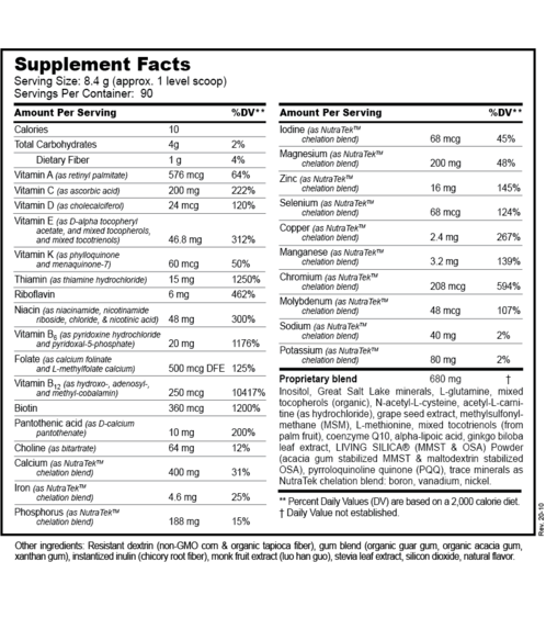 Daily Essential Nutrients Powder - Plain